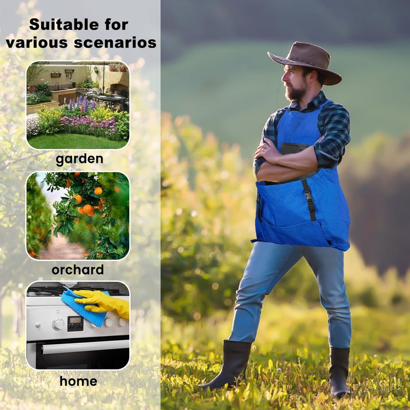 Talkson Gardening Apron, Garden Apron with Quick Release Pockets,Water Resistant Oxford with Adjustment Cross Strap,Farm Work - Image 4